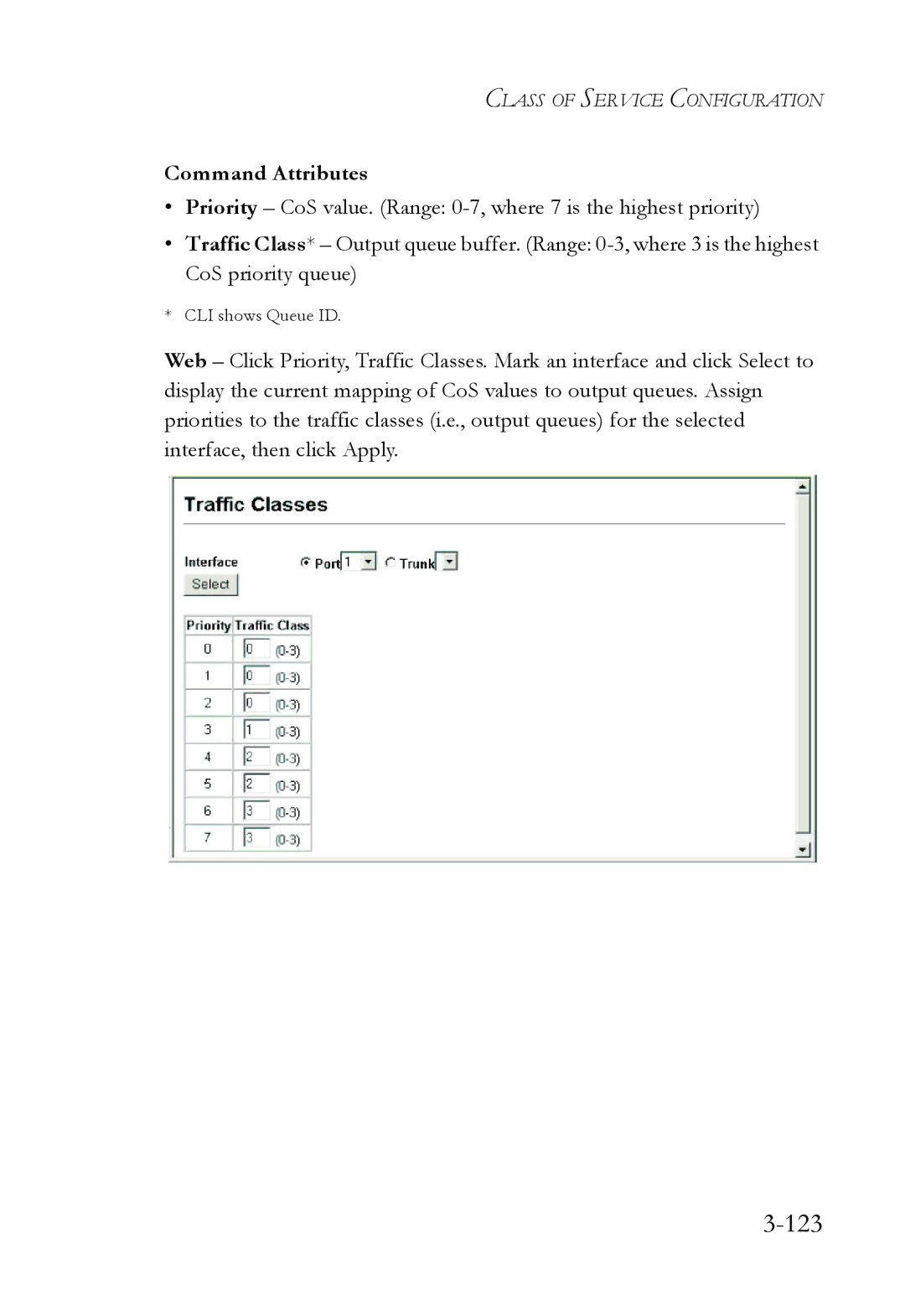 SMC Networks SMC6724L3 manual 123, Command Attributes 