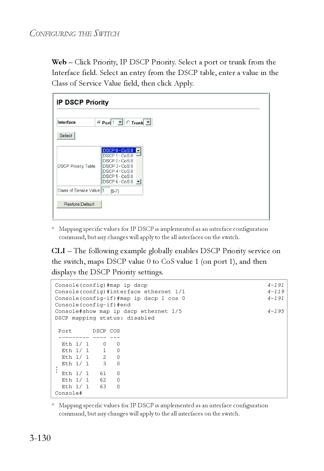 SMC Networks SMC6724L3 manual 130 