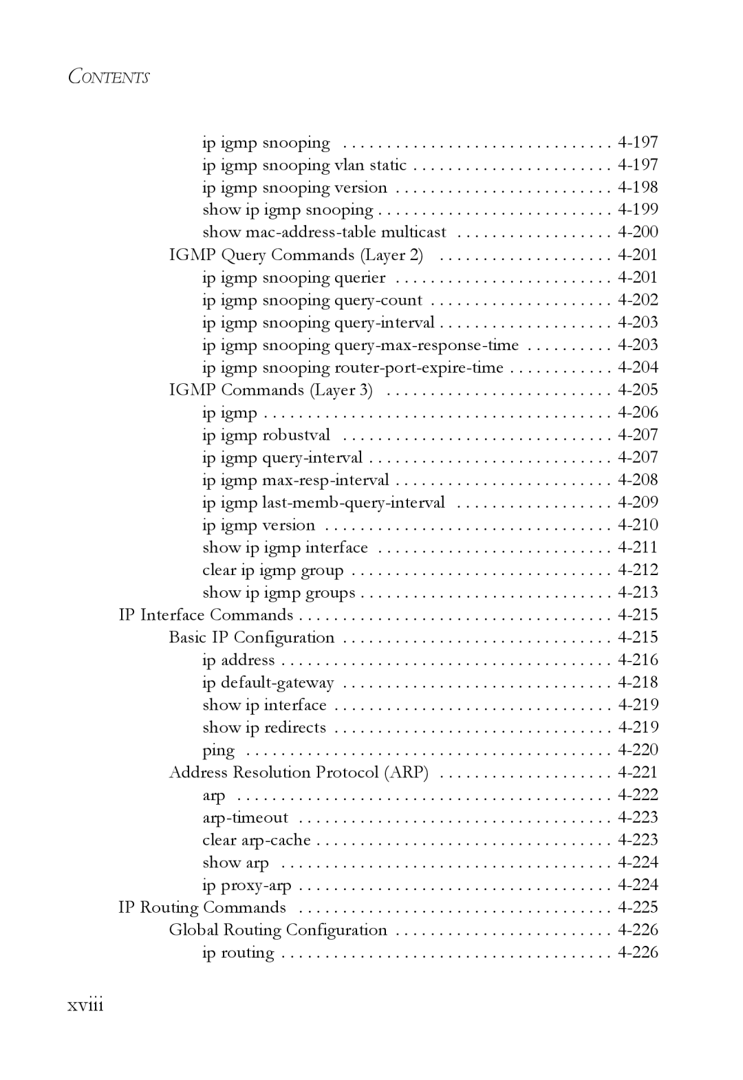 SMC Networks SMC6724L3 manual Xviii 