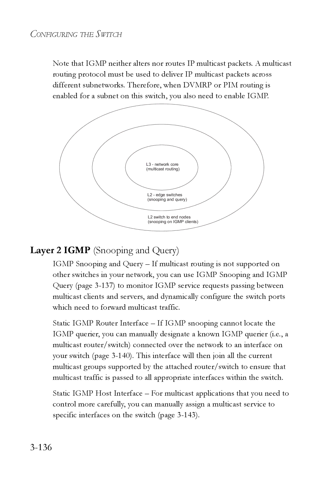 SMC Networks SMC6724L3 manual Layer 2 Igmp Snooping and Query, 136 