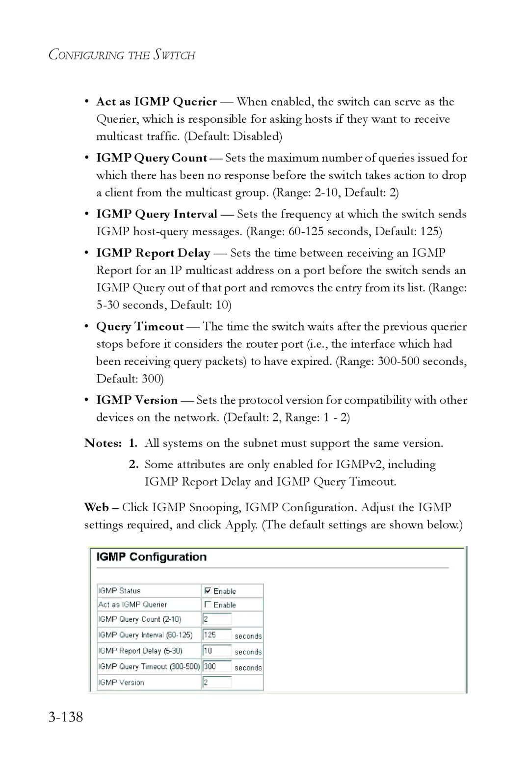 SMC Networks SMC6724L3 manual 138 