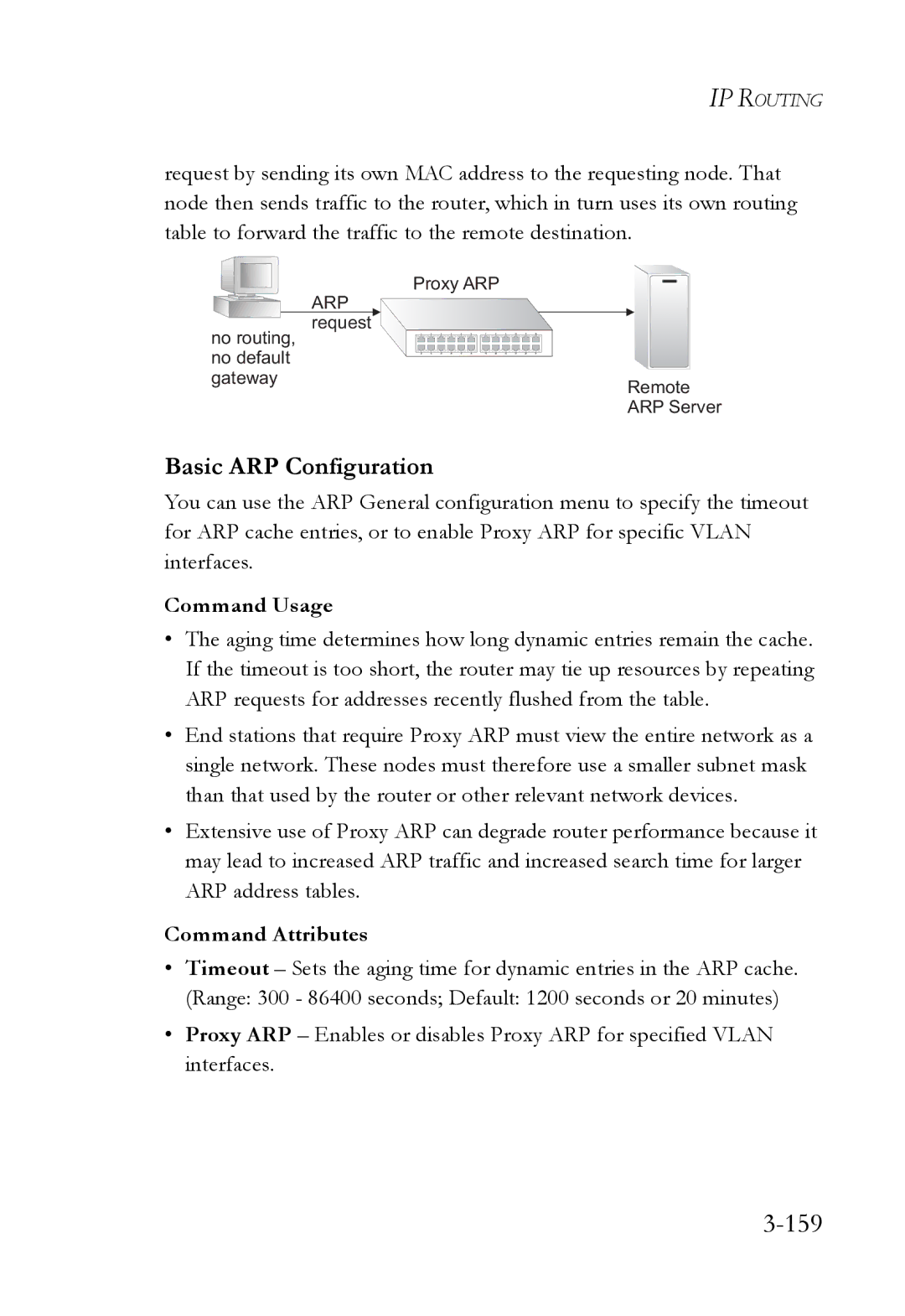 SMC Networks SMC6724L3 manual 159, Basic ARP Configuration 