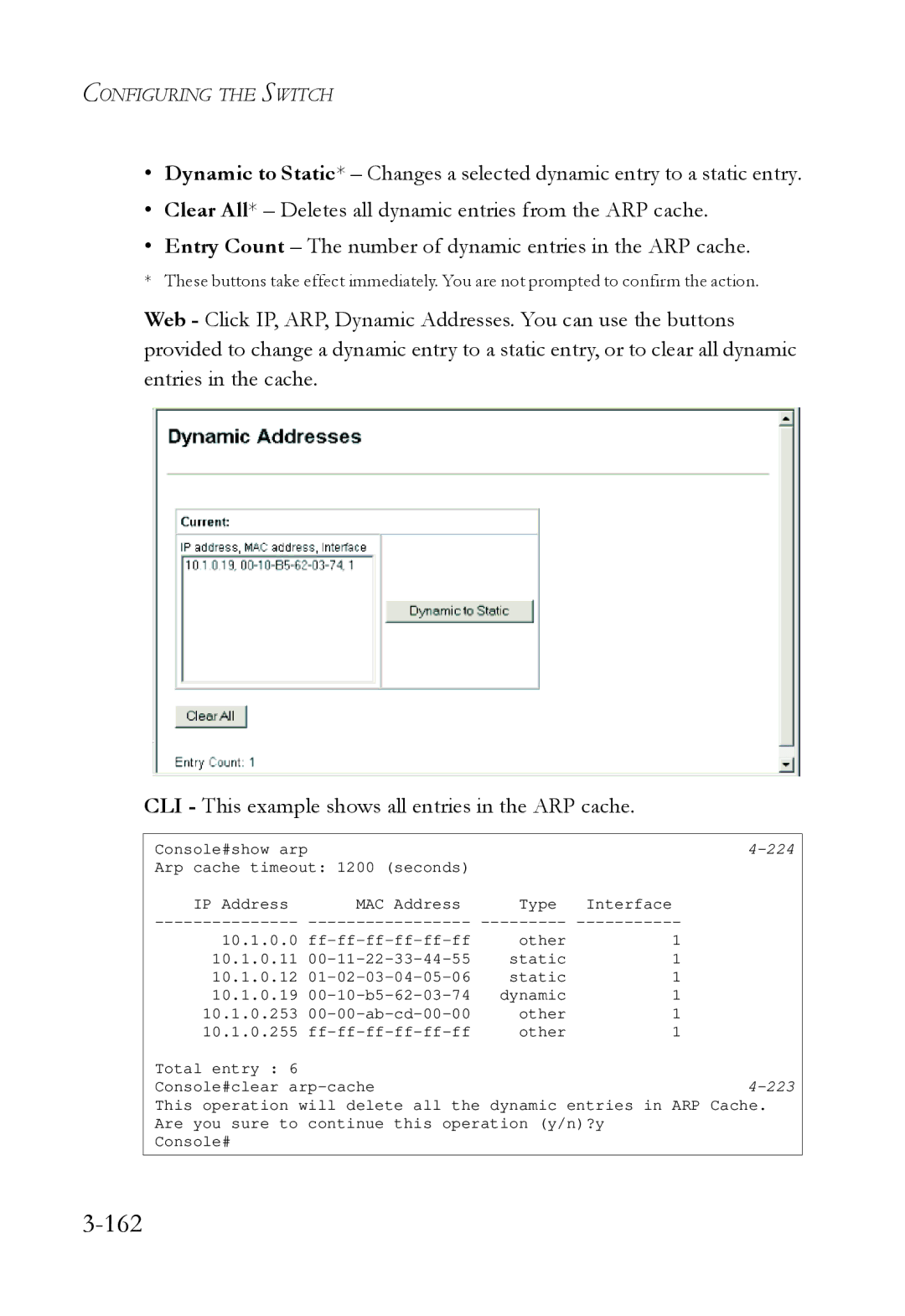 SMC Networks SMC6724L3 manual 162 