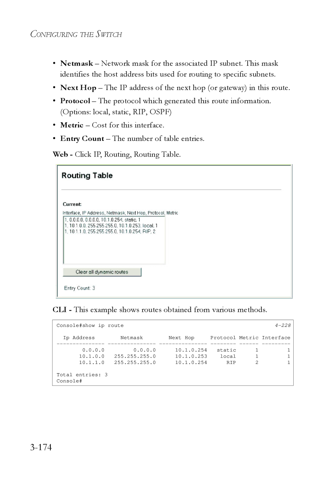 SMC Networks SMC6724L3 manual 174, 228 