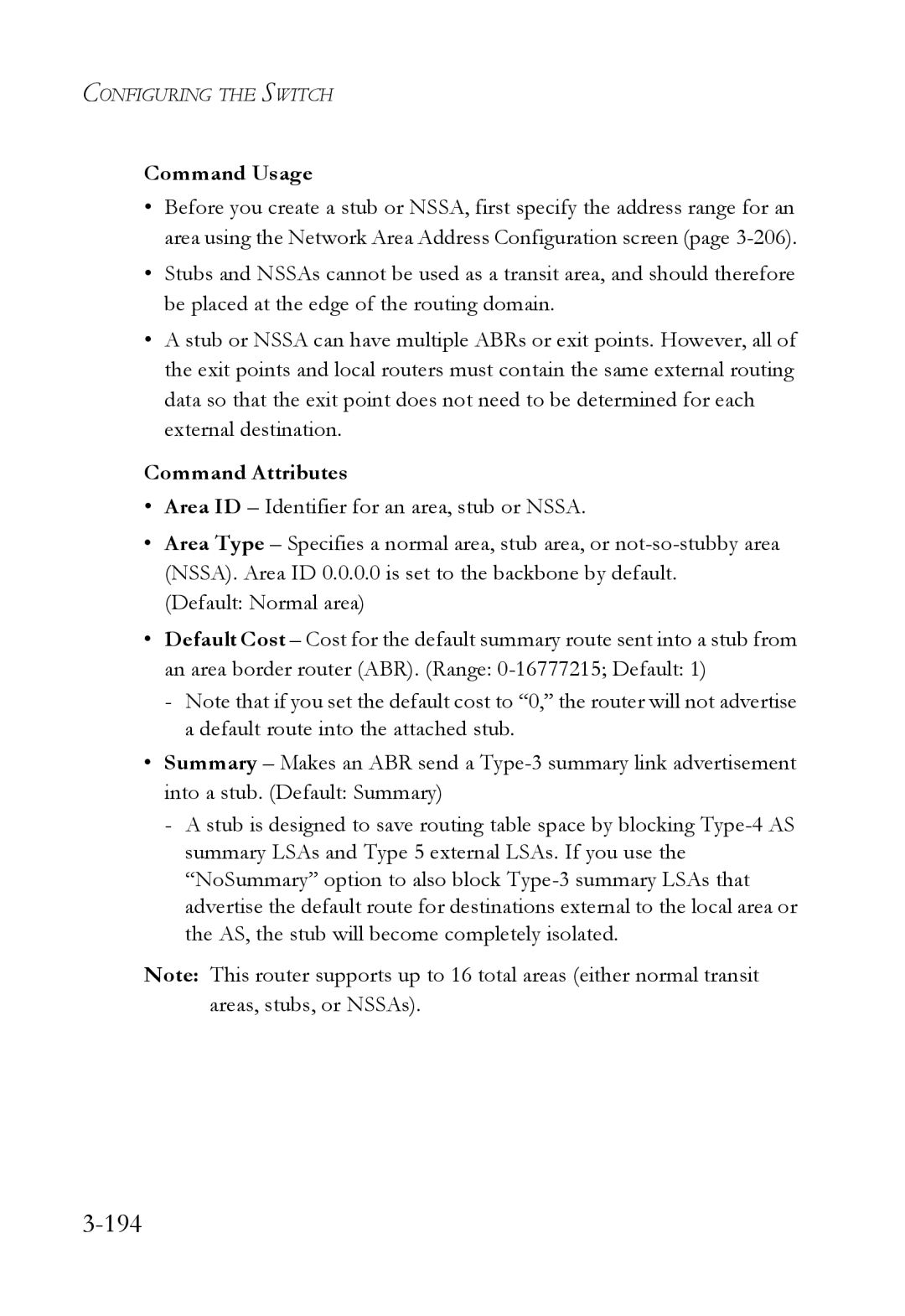 SMC Networks SMC6724L3 manual 194, Command Usage 