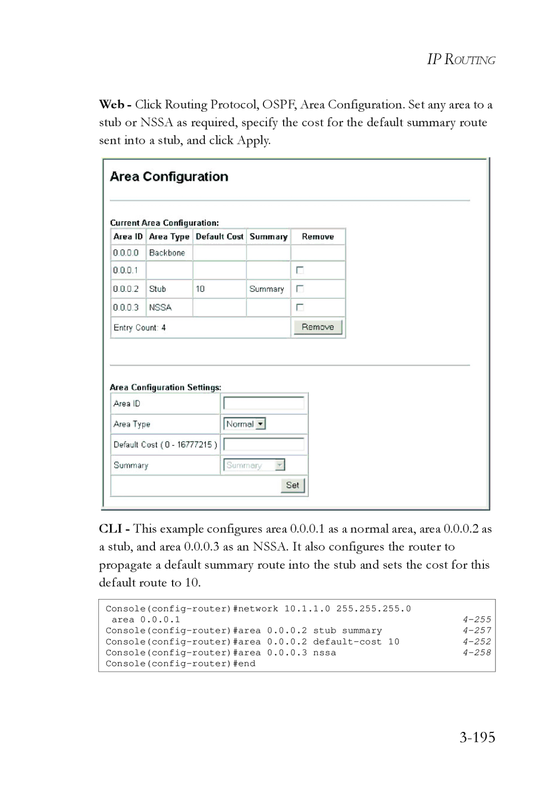 SMC Networks SMC6724L3 manual 195 