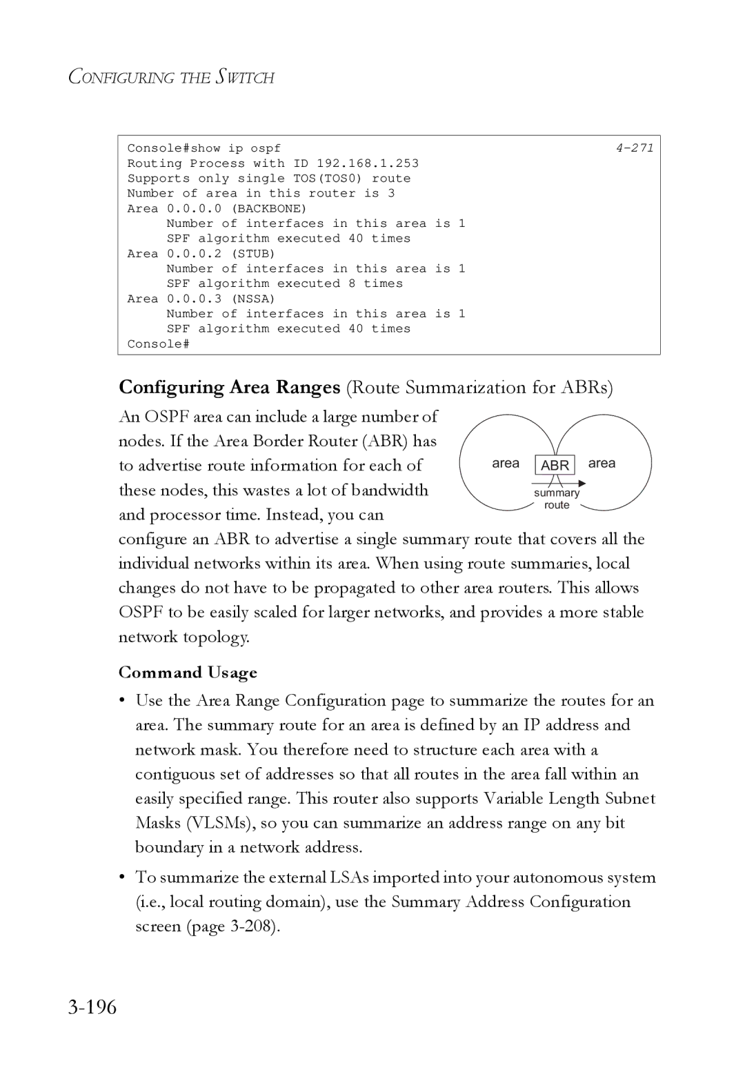 SMC Networks SMC6724L3 manual 196, 271 