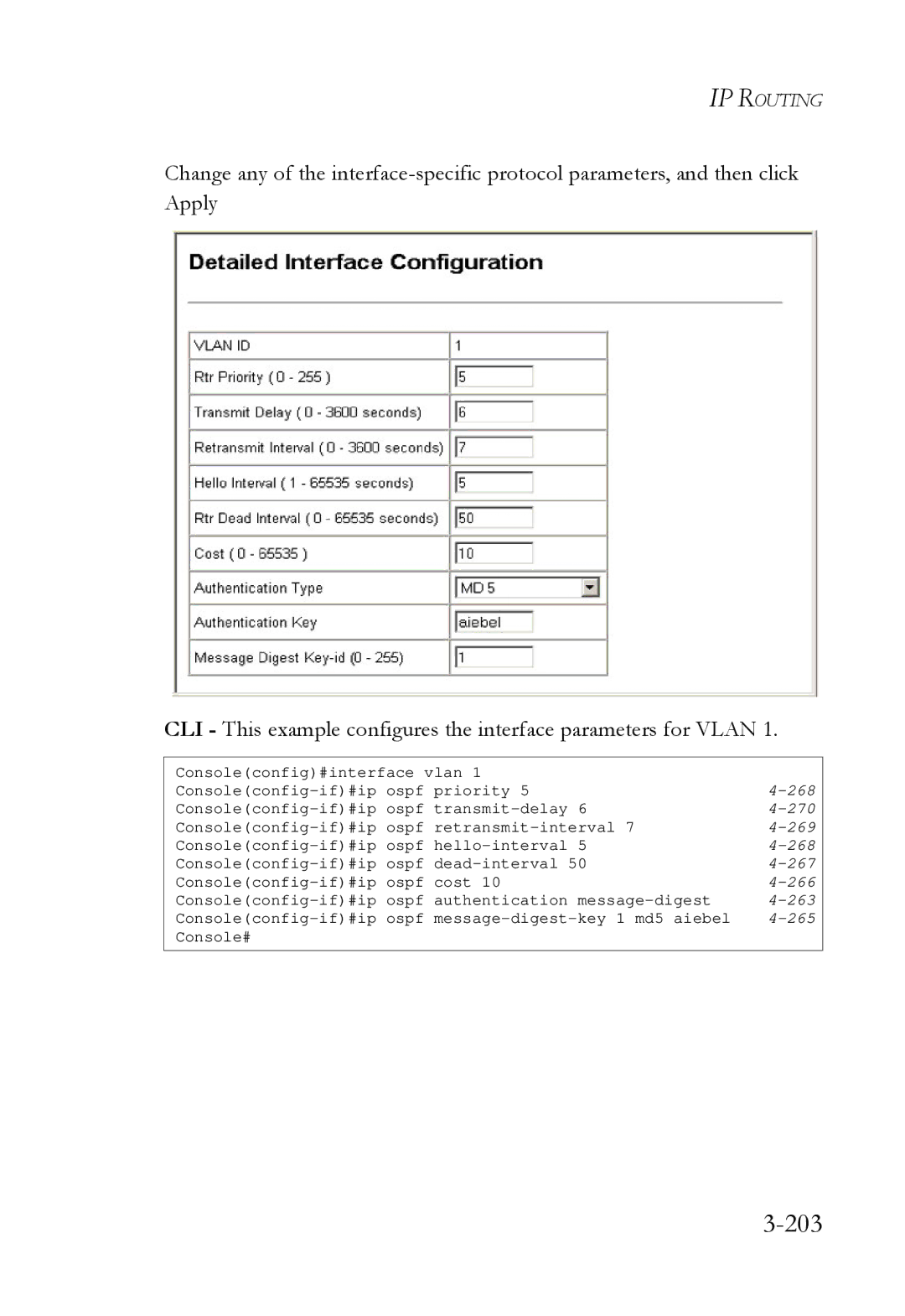 SMC Networks SMC6724L3 manual 203 