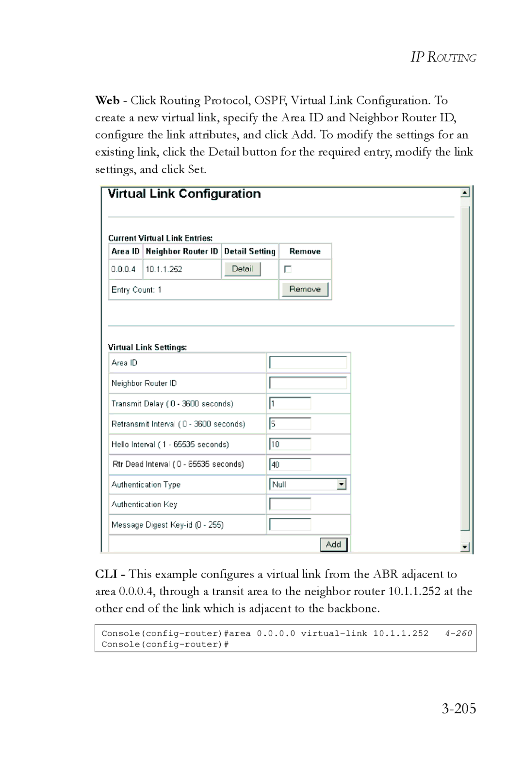 SMC Networks SMC6724L3 manual 205 