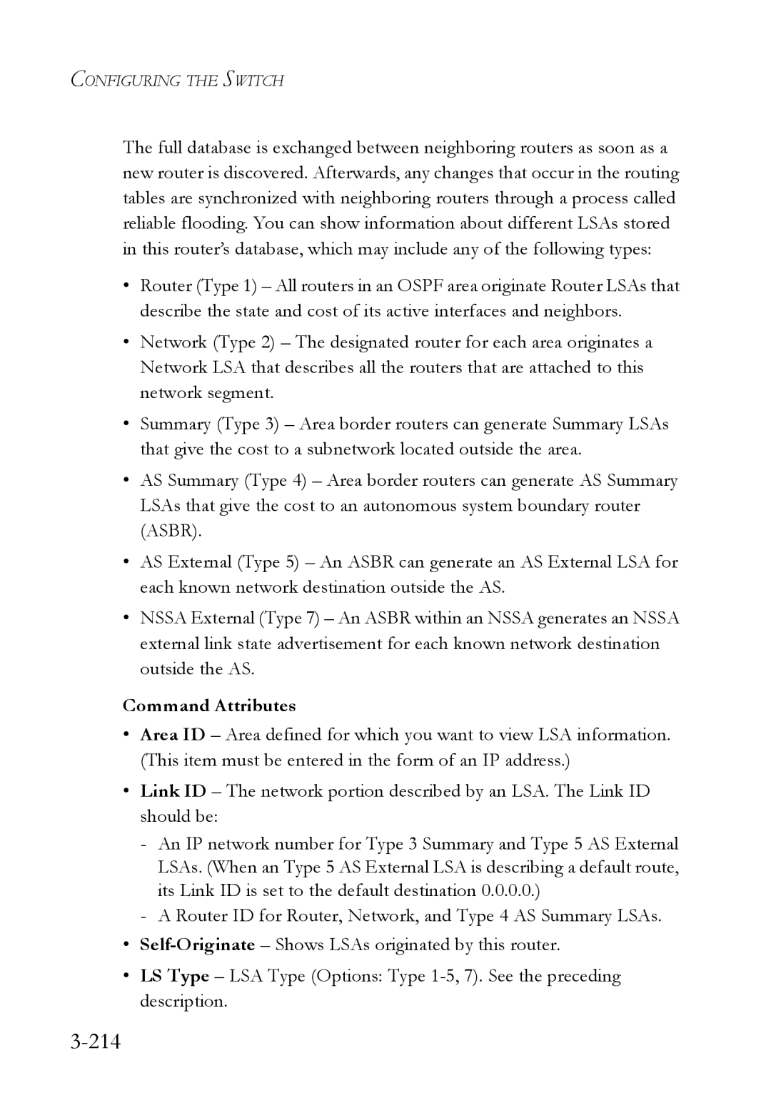 SMC Networks SMC6724L3 manual 214 