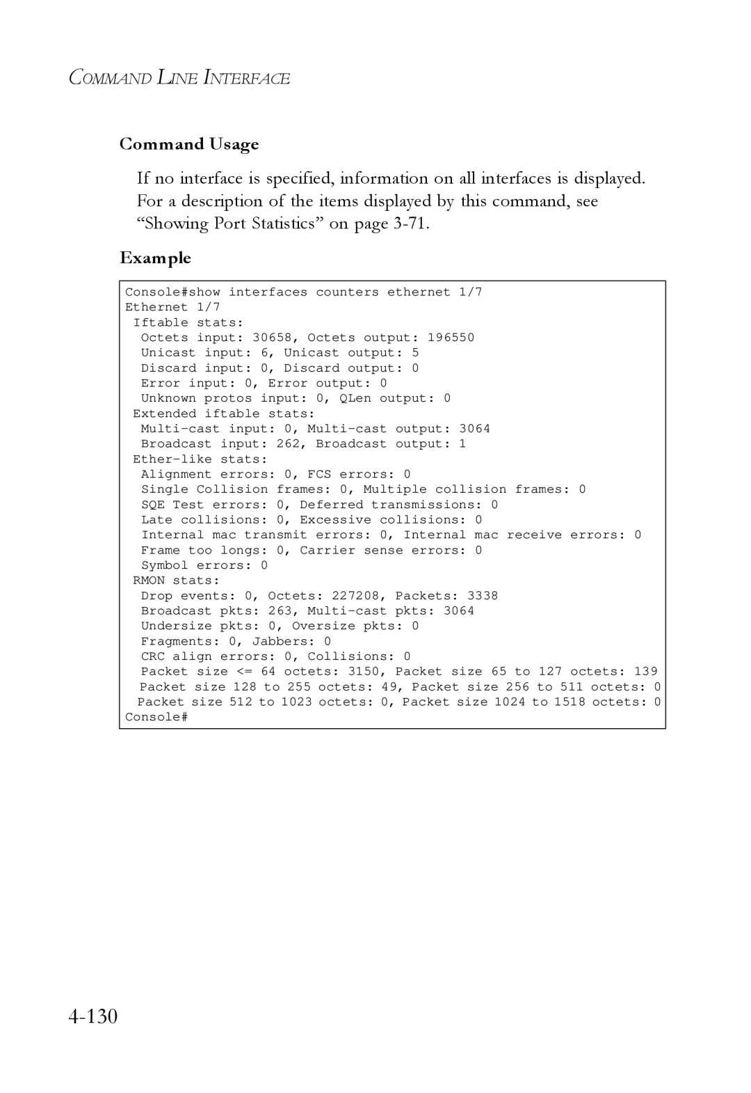 SMC Networks SMC6724L3 manual 130 