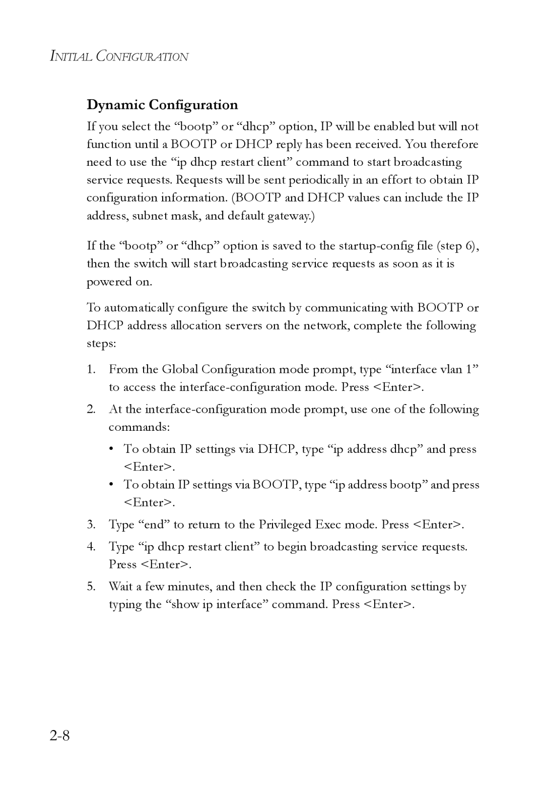 SMC Networks SMC6724L3 manual Dynamic Configuration 