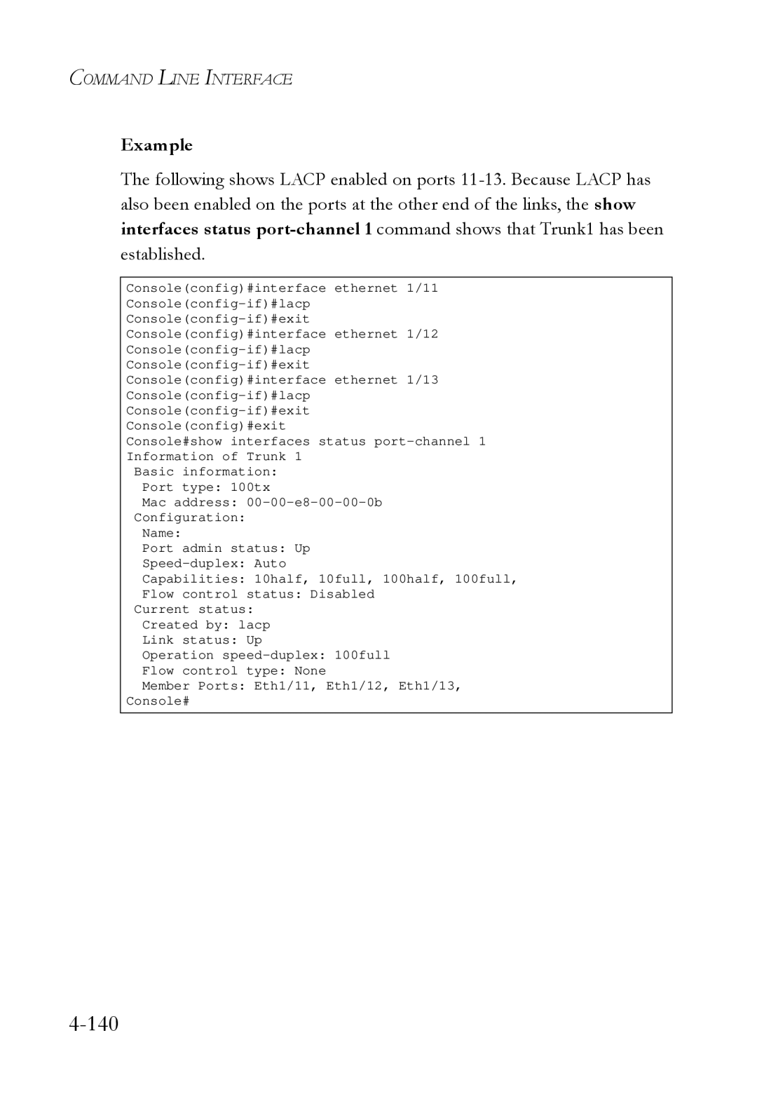 SMC Networks SMC6724L3 manual 140 