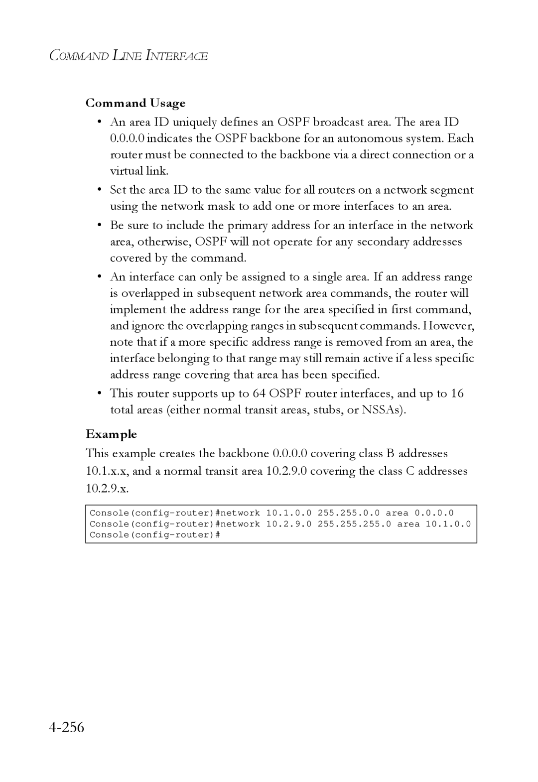 SMC Networks SMC6724L3 manual 256 