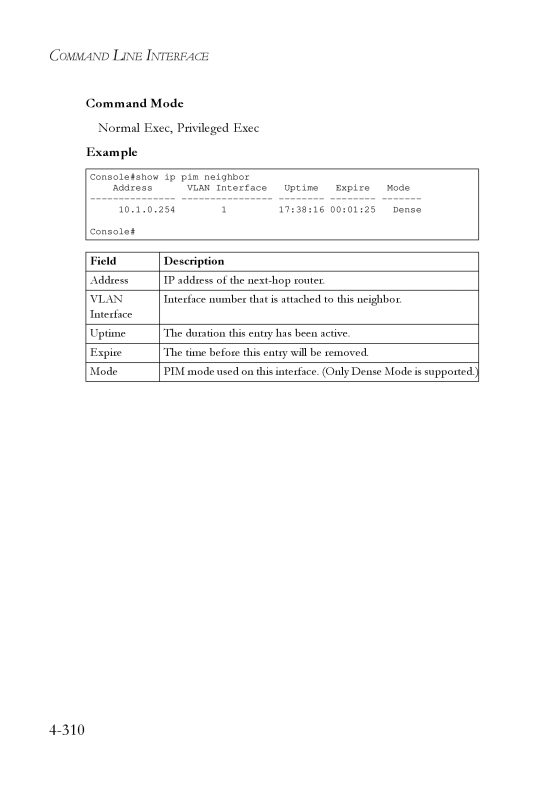 SMC Networks SMC6724L3 manual 310 