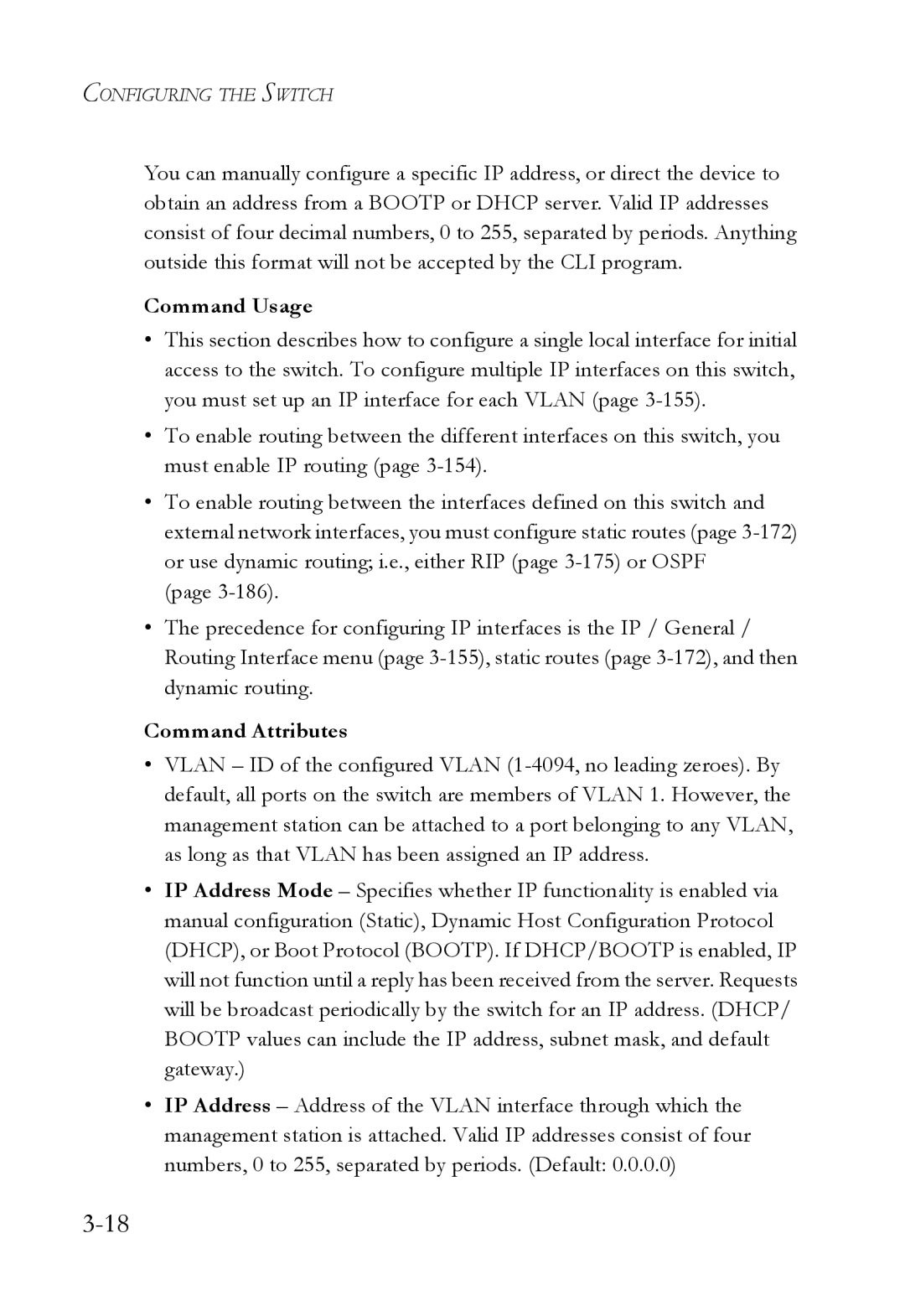 SMC Networks SMC6724L3 manual Command Usage, Command Attributes 