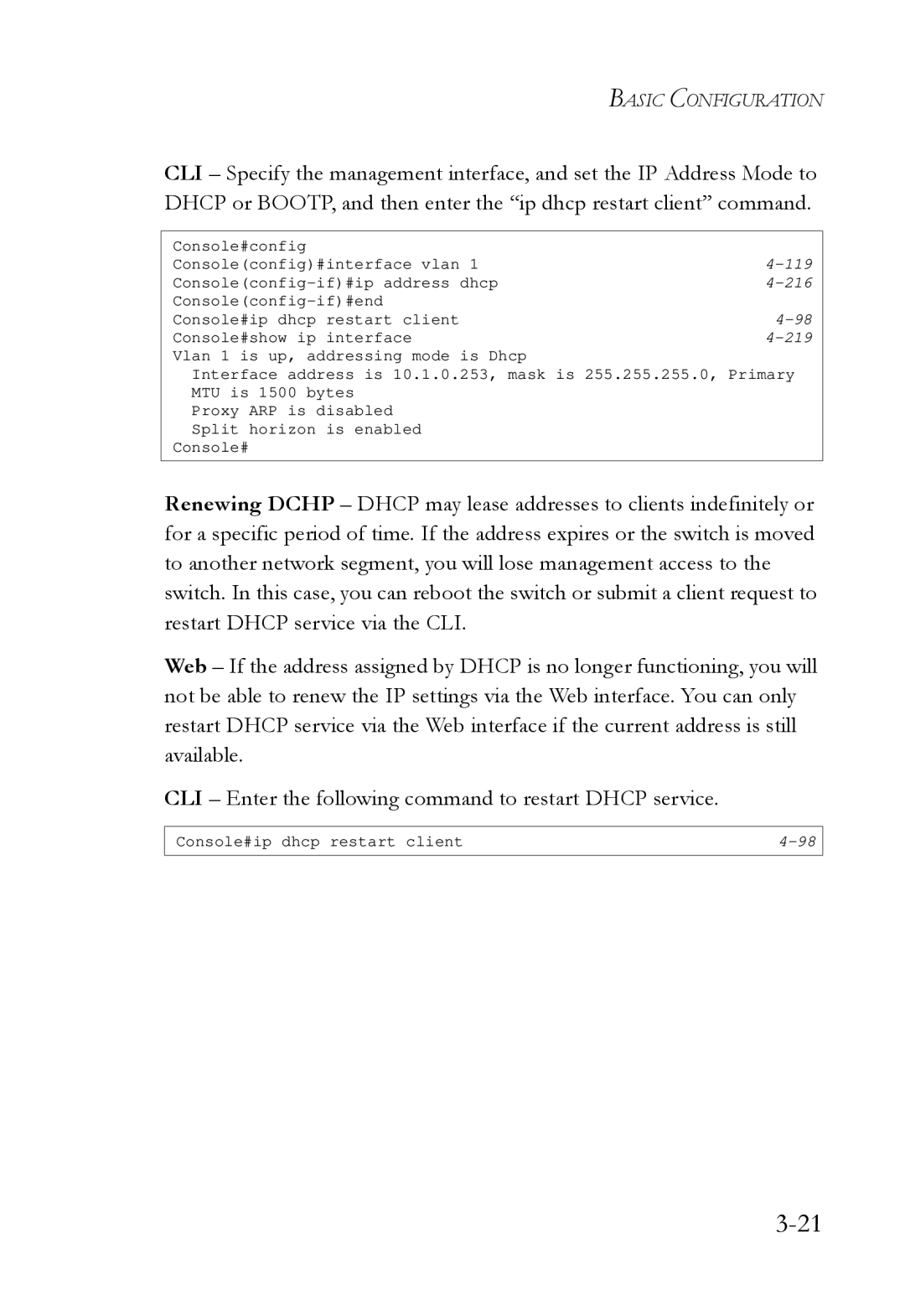 SMC Networks SMC6724L3 manual 219 