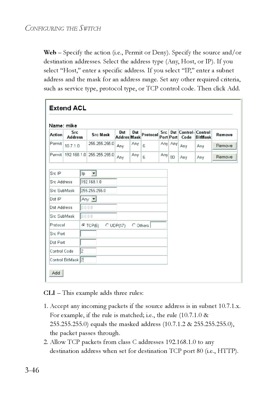 SMC Networks SMC6724L3 manual Configuring the Switch 