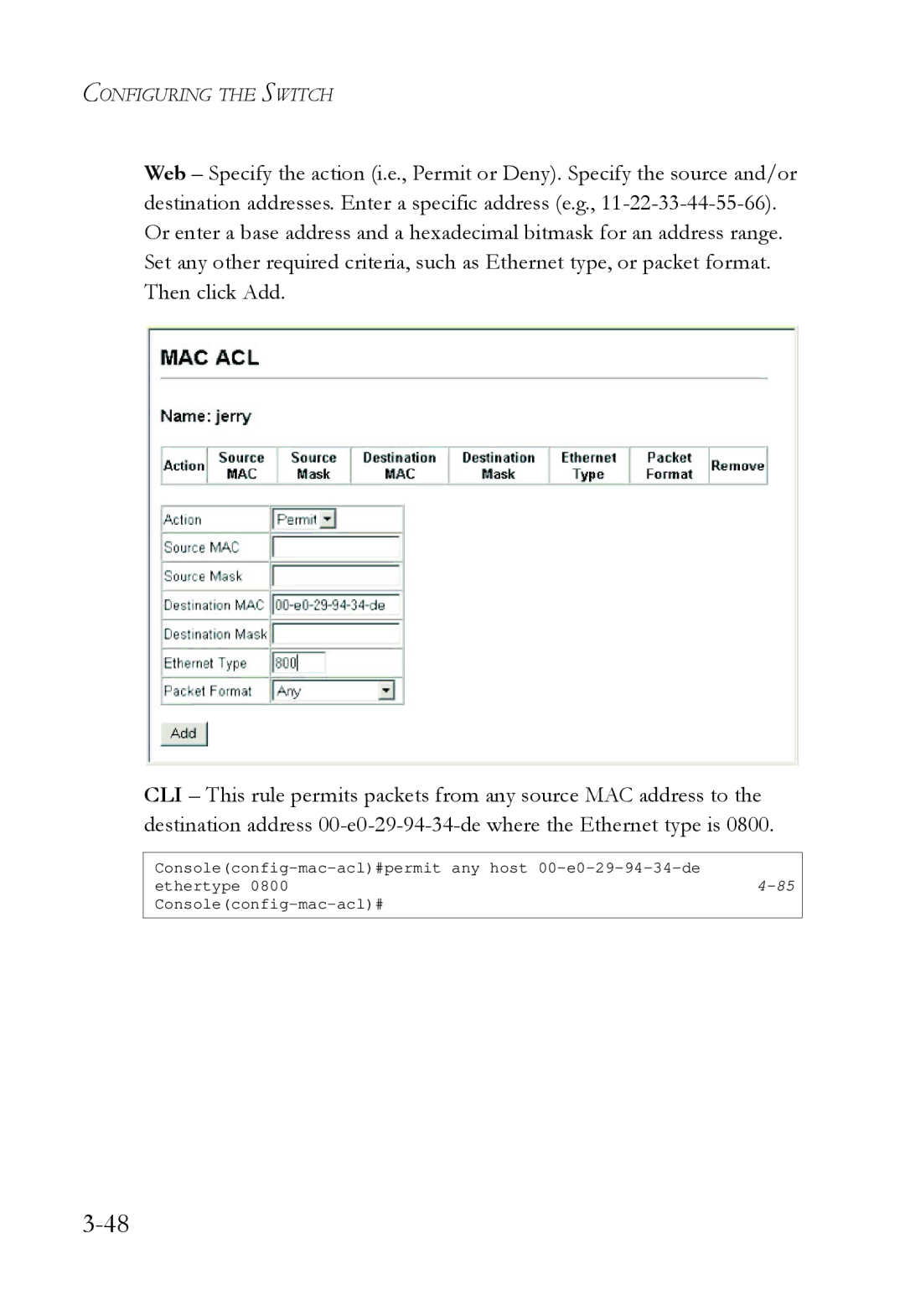 SMC Networks SMC6724L3 manual Configuring the Switch 