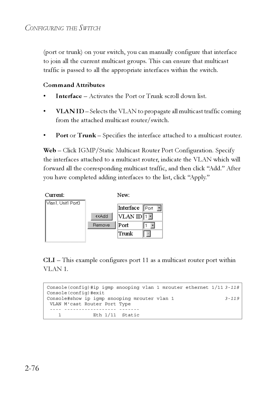 SMC Networks SMC6750L2 manual Command Attributes 