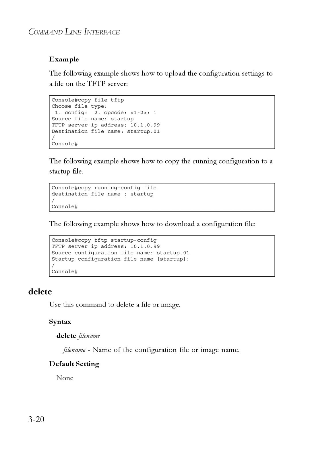 SMC Networks SMC6750L2 manual Delete, Syntax 