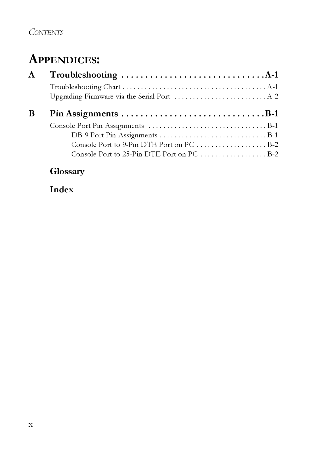 SMC Networks SMC6750L2 manual Appendices, Glossary Index 