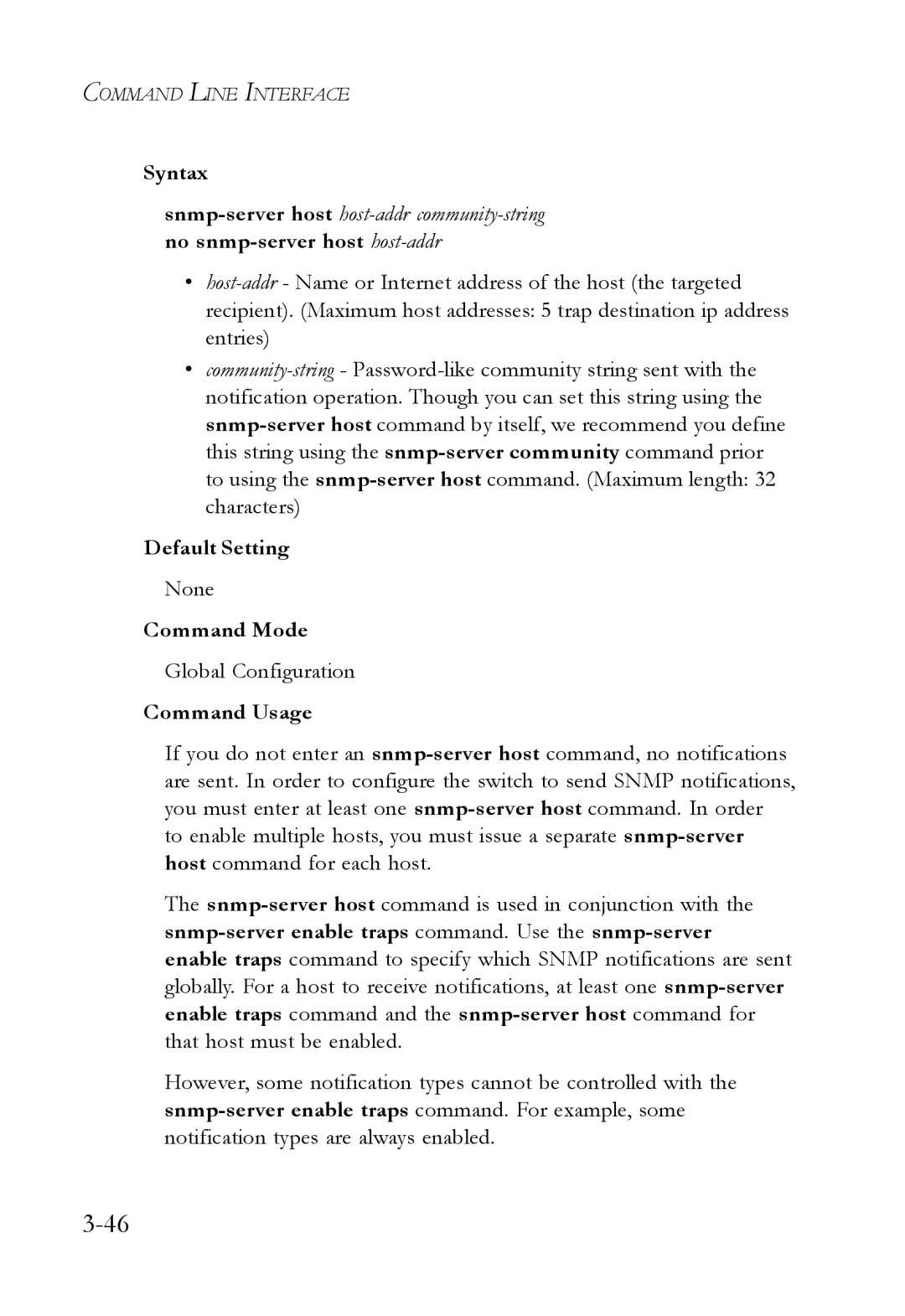 SMC Networks SMC6750L2 manual Syntax 