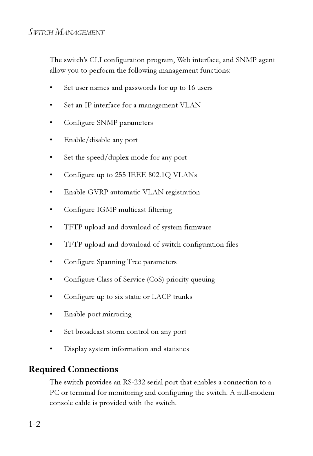 SMC Networks SMC6750L2 manual Required Connections 