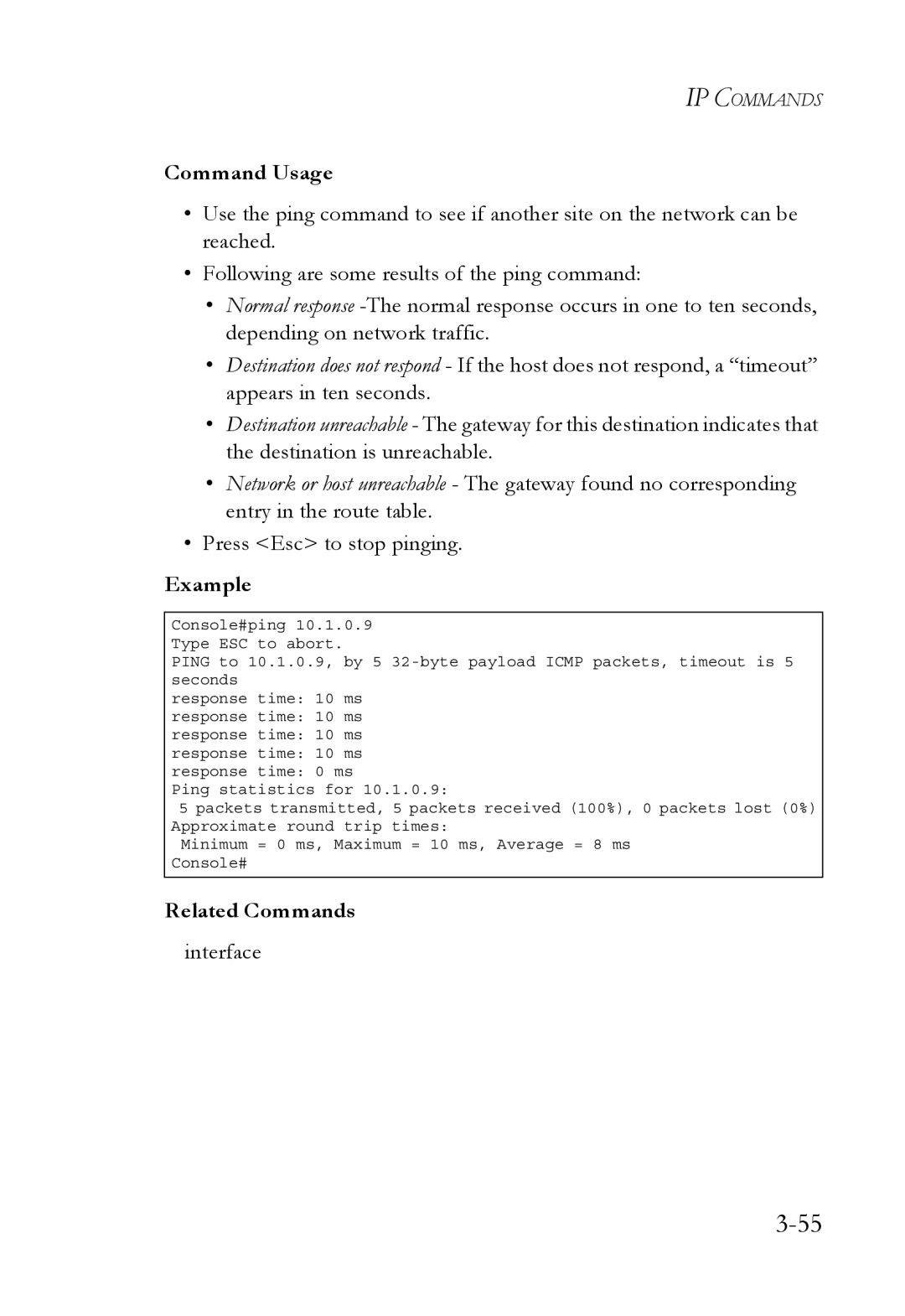 SMC Networks SMC6750L2 manual Interface 