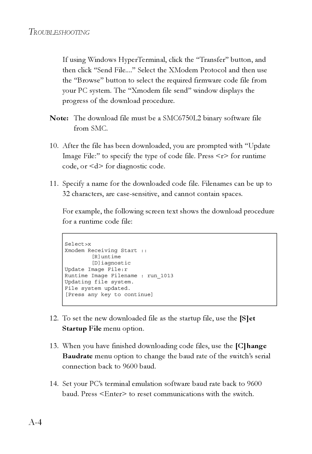 SMC Networks SMC6750L2 manual Troubleshooting 