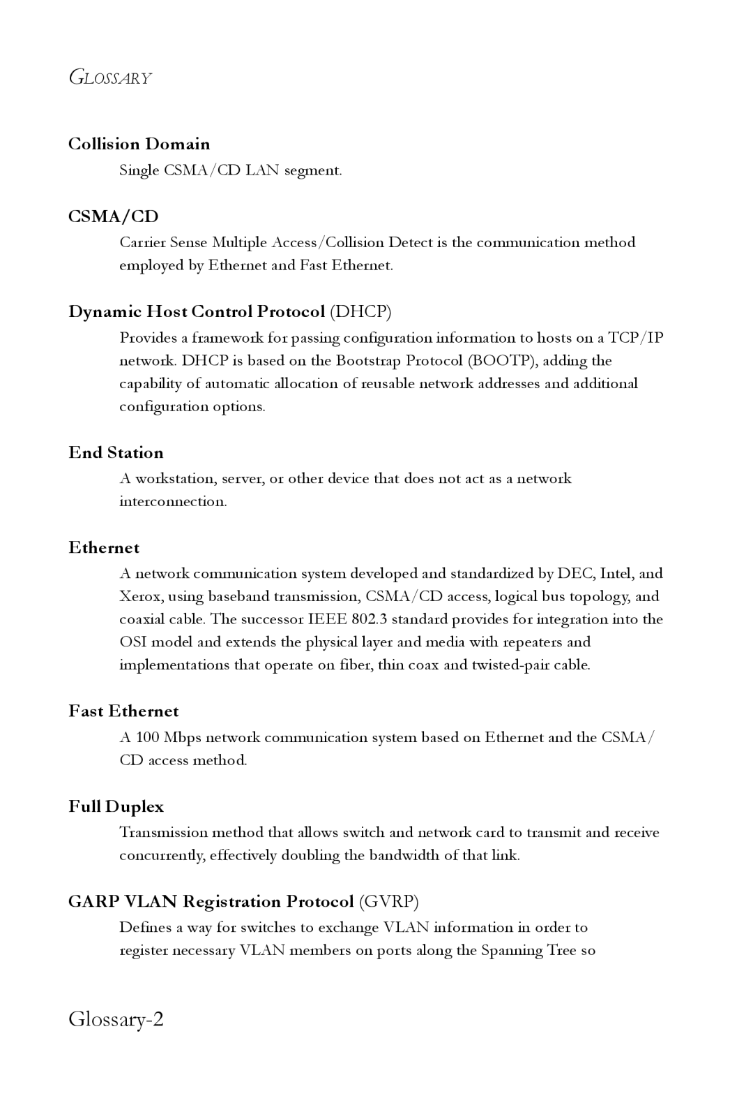 SMC Networks SMC6750L2 manual Glossary-2 