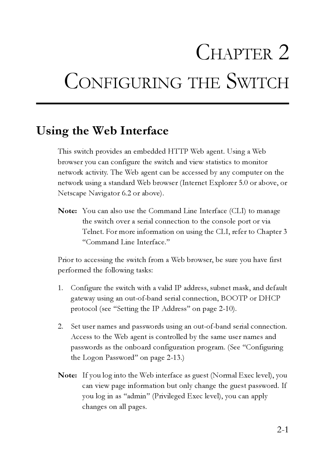 SMC Networks SMC6750L2 manual Configuring the Switch, Using the Web Interface 