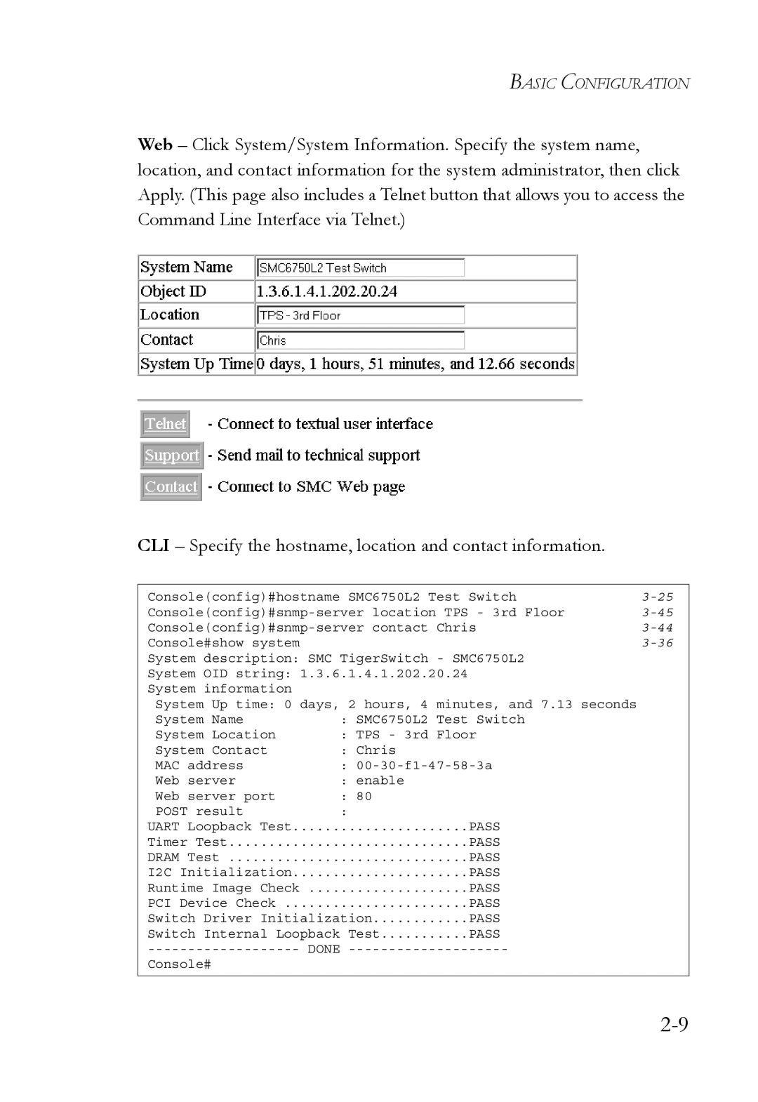 SMC Networks SMC6750L2 manual Pass 