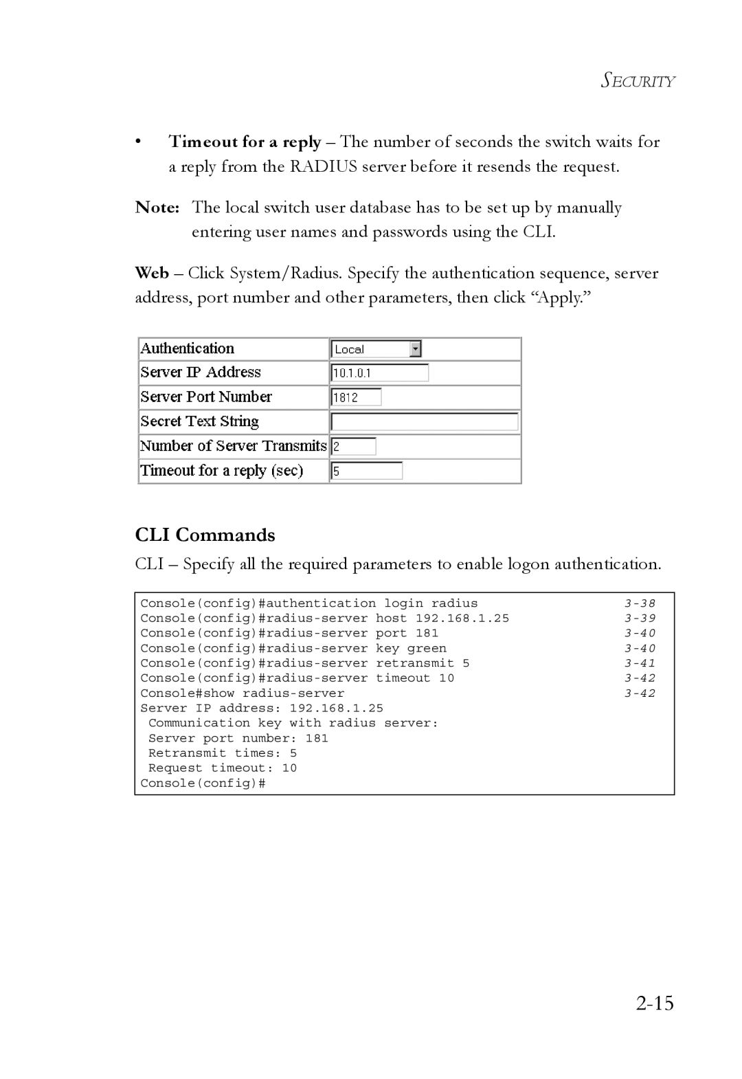 SMC Networks SMC6750L2 manual CLI Commands 