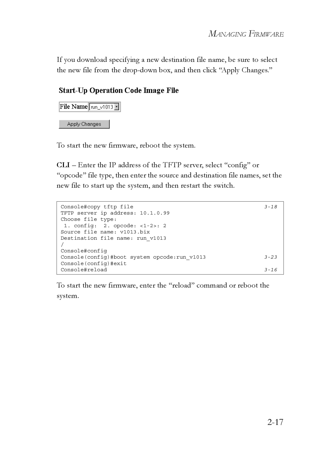 SMC Networks SMC6750L2 manual Managing Firmware 