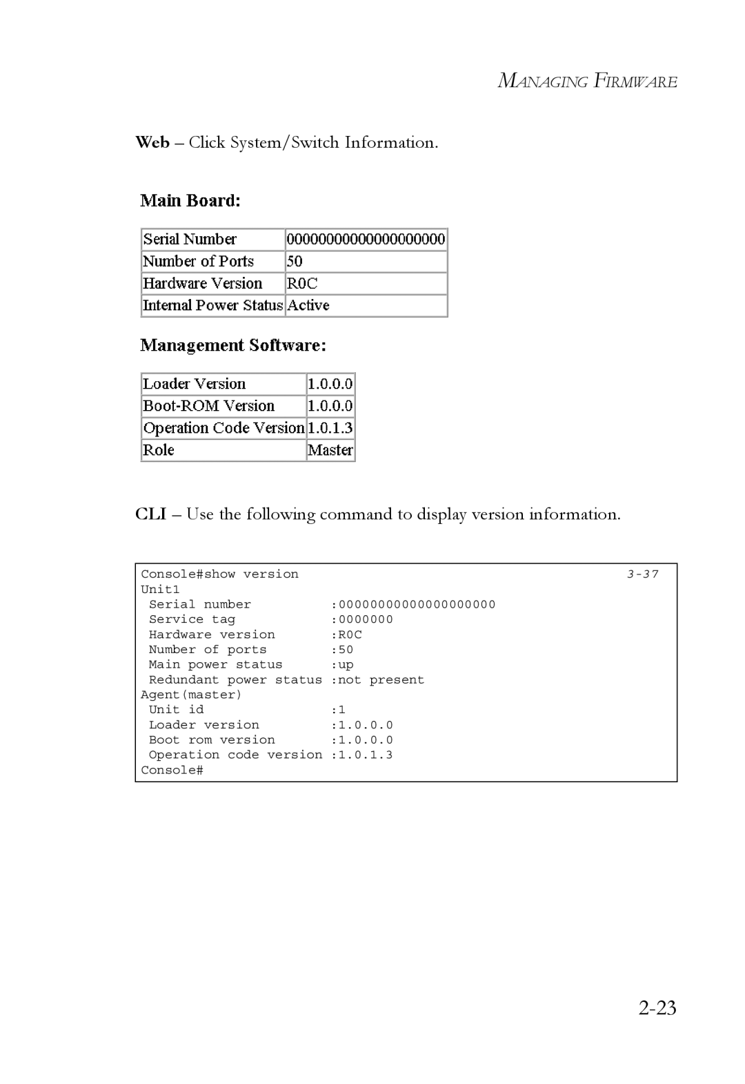 SMC Networks SMC6750L2 manual Managing Firmware 