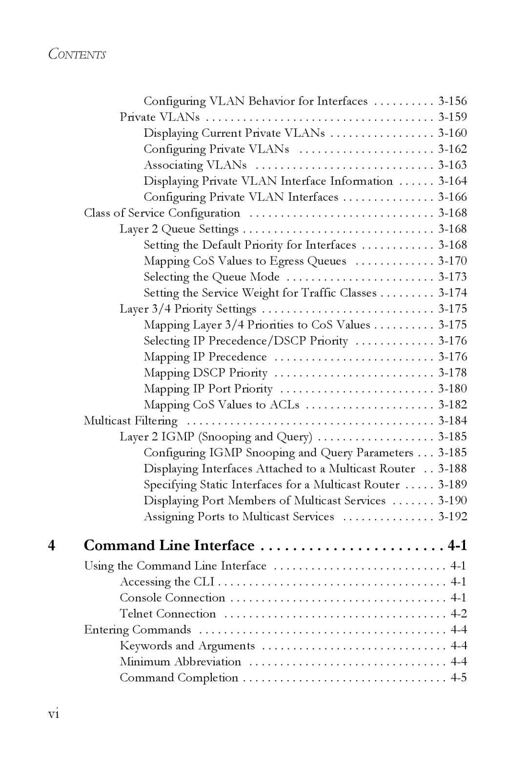 SMC Networks SMC6752AL2 manual Command Line Interface 