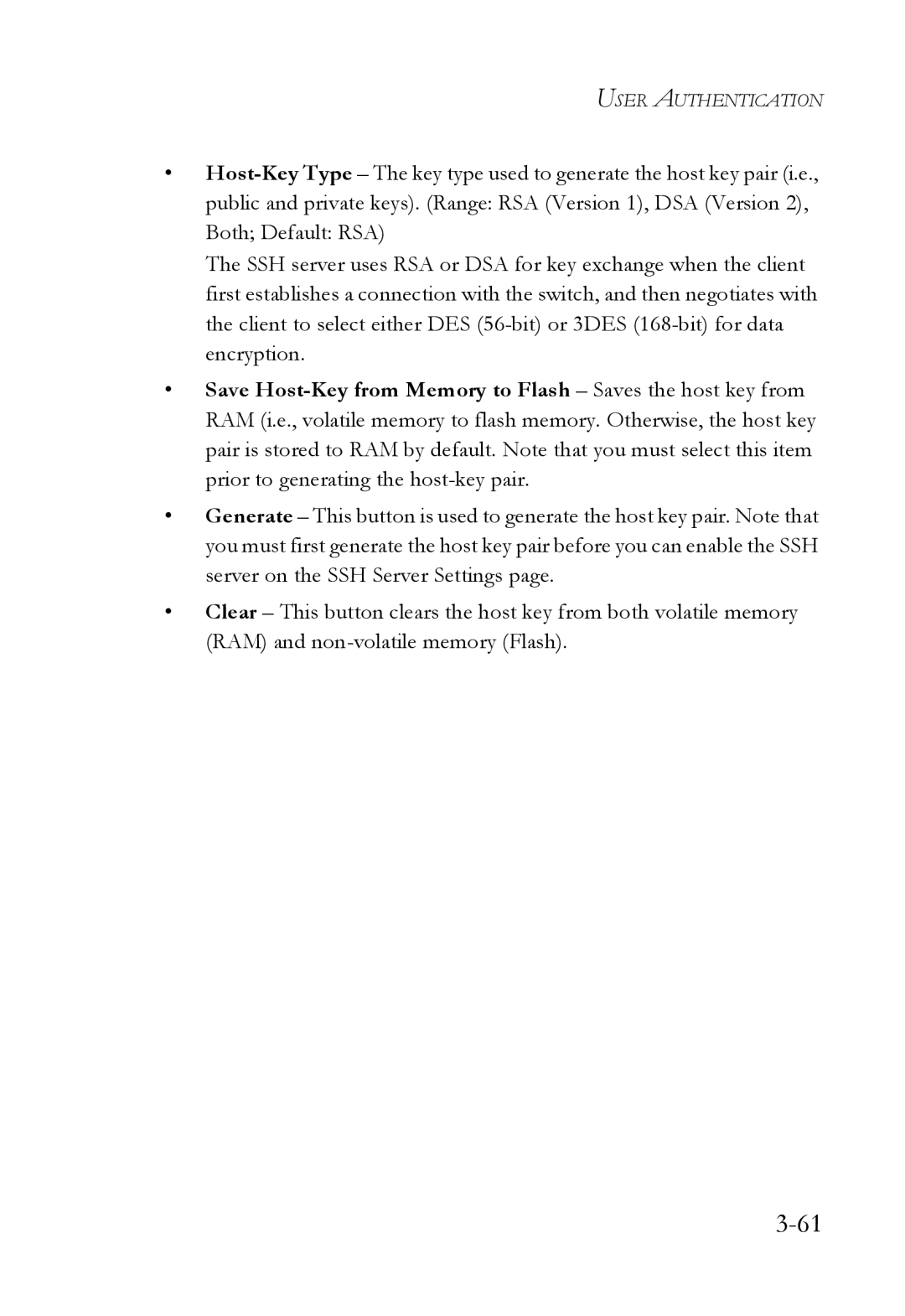 SMC Networks SMC6752AL2 manual User Authentication 