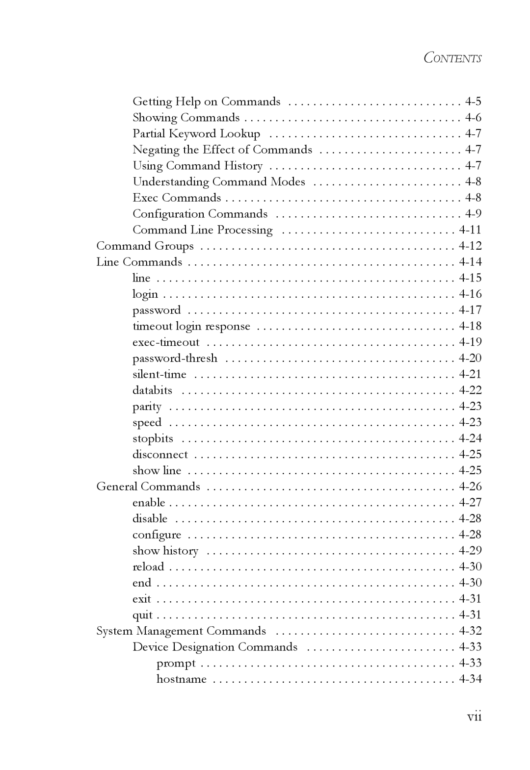 SMC Networks SMC6752AL2 manual Vii 