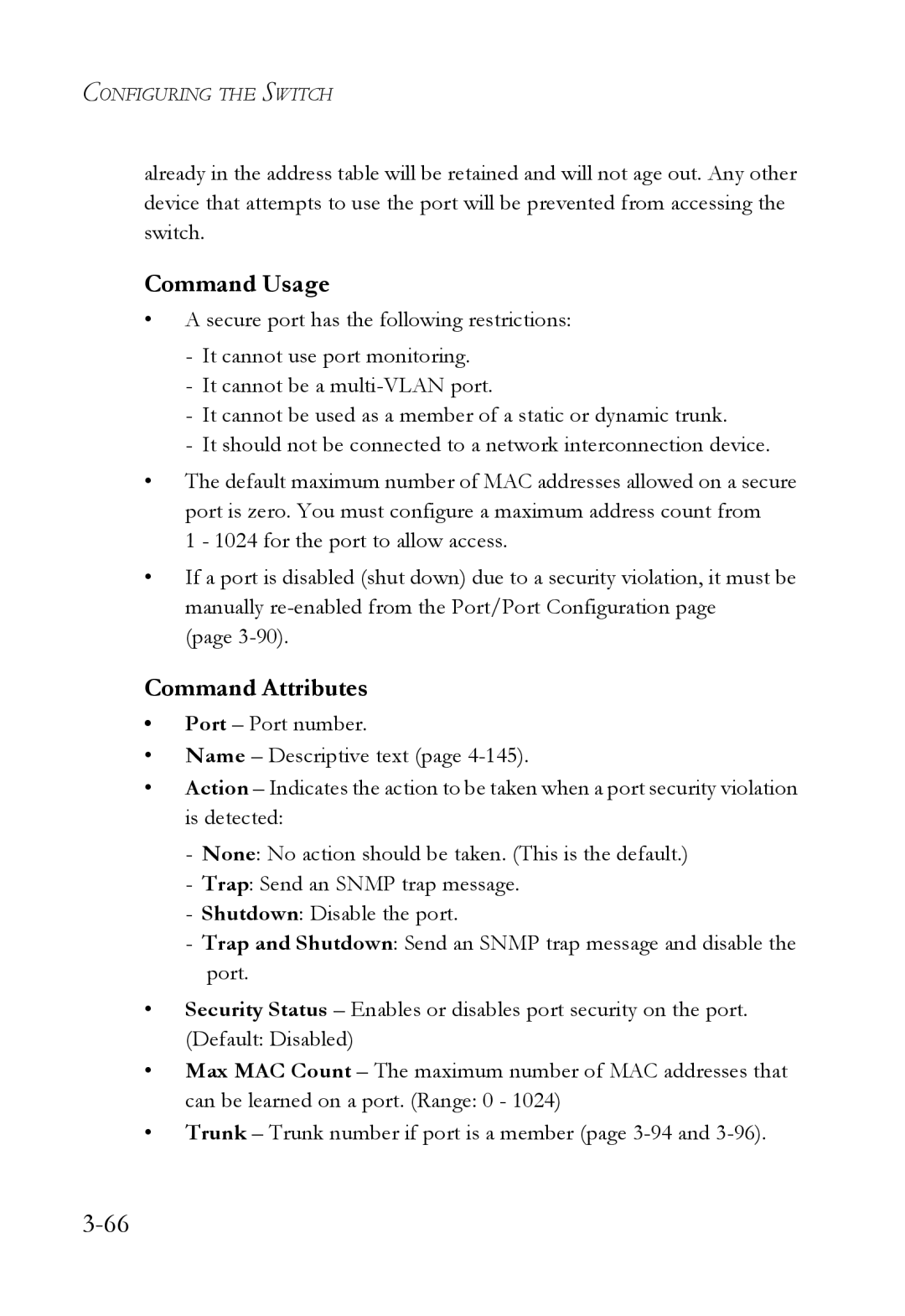 SMC Networks SMC6752AL2 manual Command Usage 