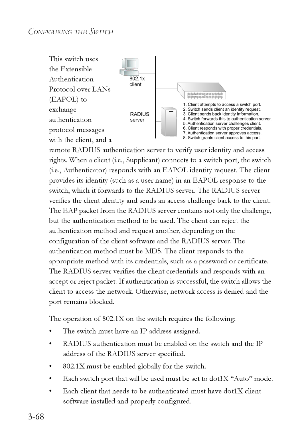 SMC Networks SMC6752AL2 manual Configuring the Switch 