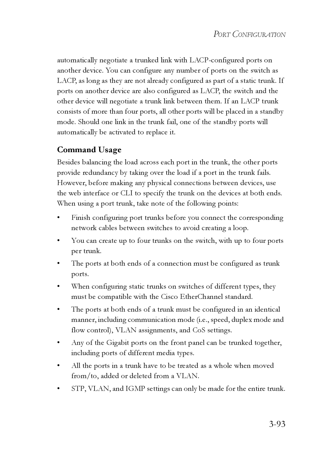 SMC Networks SMC6752AL2 manual Command Usage 