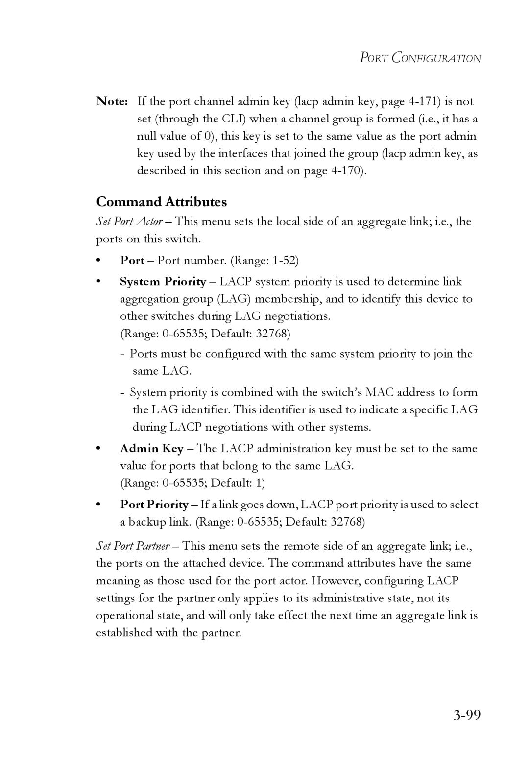 SMC Networks SMC6752AL2 manual Command Attributes 