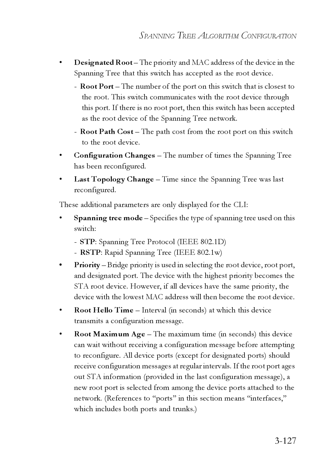 SMC Networks SMC6752AL2 manual 127 