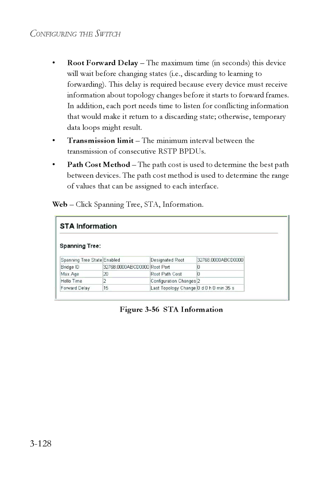 SMC Networks SMC6752AL2 manual 128, STA Information 