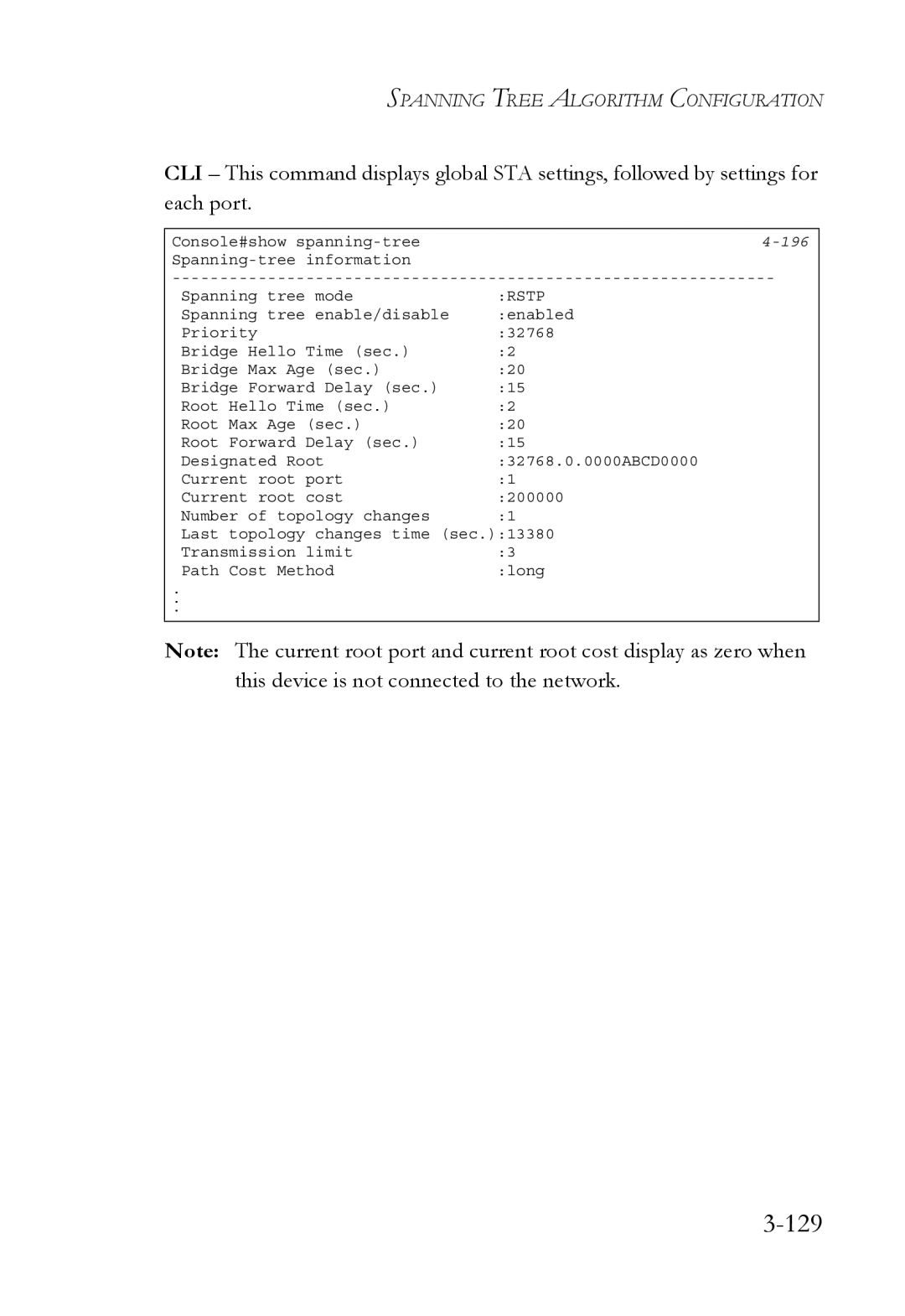 SMC Networks SMC6752AL2 manual 129, 196 