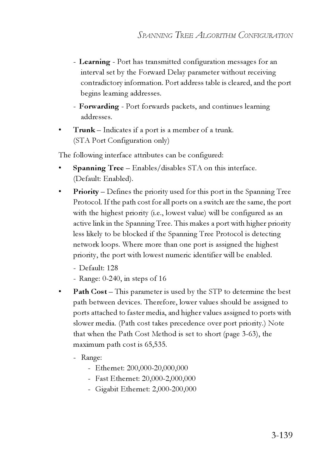 SMC Networks SMC6752AL2 manual 139 