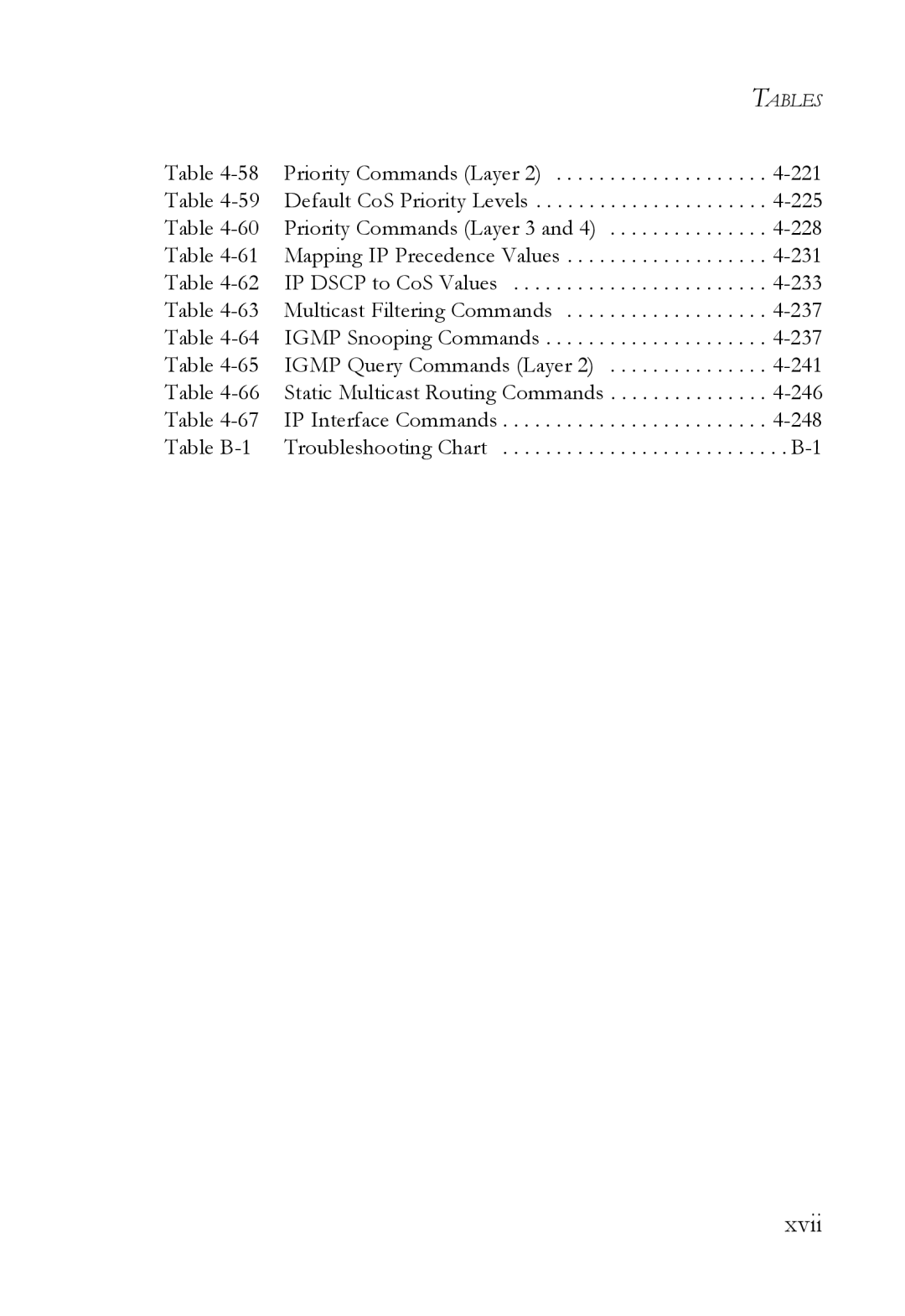 SMC Networks SMC6752AL2 manual Xvii 