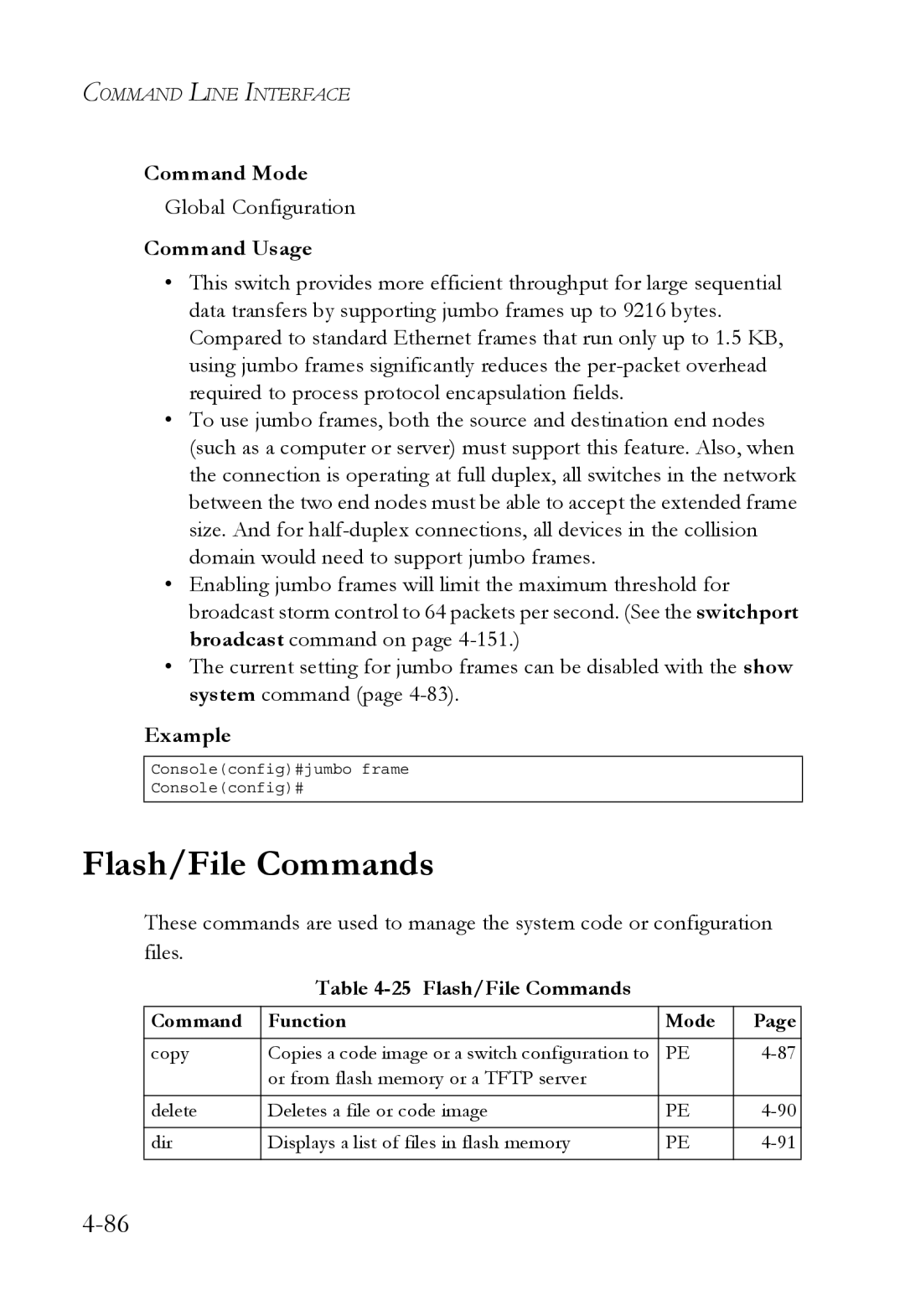 SMC Networks SMC6752AL2 manual Flash/File Commands 