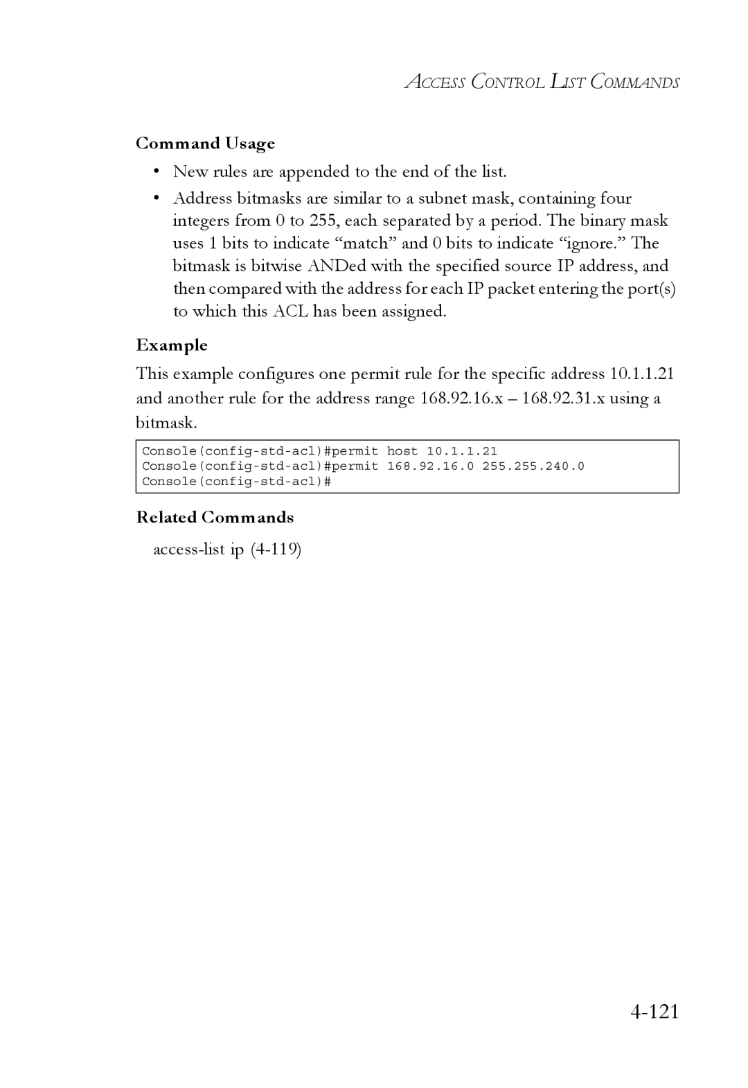 SMC Networks SMC6752AL2 manual 121 